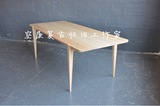 北欧实木家具简约餐桌设计师餐桌个性定制原木咖啡桌洽谈桌办公桌