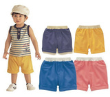 夏季新款日本外贸原单儿童童装纯棉中性弹力休闲五分裤裤子中大童