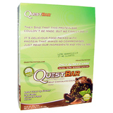 探索Quest 乳清蛋白棒 巧克力薄荷健身能量便携代餐 单支60g