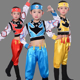 少儿少数民族演出服儿童演出服装蒙古族藏族舞蹈男童表演服饰新款