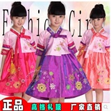 儿童表演服女童民族朝鲜族服装少儿舞台服演出服女童韩服舞蹈服