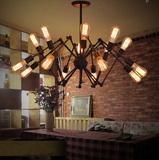 美式乡村创意客厅餐厅酒吧台复古工业吊灯 个性咖啡厅服装店灯具