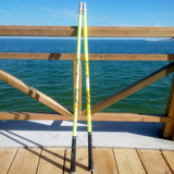 碳素抄网杆2.1米任意定位钓鱼抄网杆超硬伸缩高尔夫手柄抄网杆