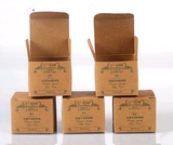定制单色印刷牛皮纸纸盒手工皂包装纸盒 化妆品纸盒 免费设计