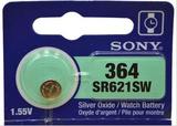 原装进口正品 索尼SONYSR621SW364 1.55V纽扣电池 卡西欧手表电池