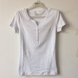 新一系新1系女士夏季纯棉外穿百搭短袖T恤打底衫 Polo衫XC68386