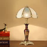 美式装饰台灯 创意客厅卧室床头书房欧式奢华现代led摆件纯全铜灯