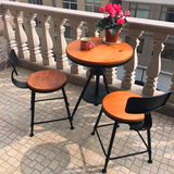 艺隆 欧式铁艺休闲桌椅组合 阳台室外庭院 客厅茶几 洽谈咖啡桌
