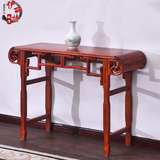 中式古筝琴桌卷头几供台榆木仿古供桌实木桌凳书法桌课桌国学桌
