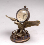 老式机械表 OMEGA铜钟表 老鹰表 水晶表 大号座钟表 大展宏图