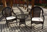 特价32#仿藤三件套 藤艺藤桌椅组合 花园家户外阳台家具 含坐垫