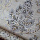 2.8米高档欧式提花沙发布料面料批发 窗帘装饰布 定做沙发套罩 灰