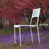宜家椅子 餐椅塑料镂空椅/时尚欧式/简约现代休闲椅/咖啡椅 特价