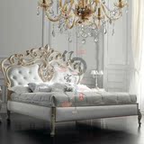 法式美式新古典实木软包婚床雕刻双人公主床欧式雕花1.51.8双人床