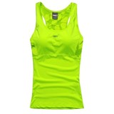 16夏季女子带胸垫瑜珈服背心透气网运动跑步训练速干健身胸衣4色