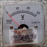 HUA华伟DH-50指针式直流电压表DC1V2V5V10V15V20V30V50V100V500V