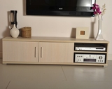 简约现代1.5米超薄电视柜地柜实木颗粒板式品牌正品双12特惠