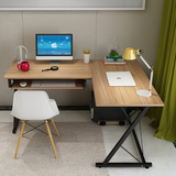 豪森活电脑桌 家用台式办公桌现代简约转角书桌双人电脑桌写字台