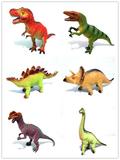 软体仿真动物 恐龙玩具 霸王龙 暴龙 三角龙 蜿龙 剑龙恐龙模型