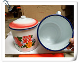 16cm特大号搪瓷杯子加厚老式大茶缸子带盖水杯酒杯茶杯定制LOGO