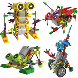 俐智LOZ电动百变机器人科耐思益智拼装积木玩具10岁14岁男孩礼物
