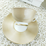 欧式咖啡杯雀巢红茶下午茶杯金边简约茶具高档创意骨瓷杯碟勺包邮