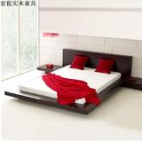 现代简约韩式日式双人床 1.8米布艺床钢琴烤漆板式榻榻米婚床定做