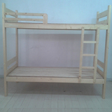 厂家直销实木床 上下铺学生床 员工高低床 双层松木宿舍组合床B07