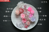 【粉与紫】小号 永生玫瑰花盒制作DIY保鲜玫瑰花批发头绣球猫掌柜