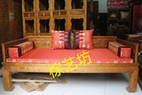古典家具坐垫绸缎罗汉床垫五件套中式坐垫红木家具棕垫圈椅垫定制