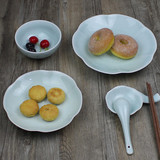 龙泉青瓷 一人食餐具碗盘勺套装中式陶瓷盘子米饭碗碟筷套装餐具