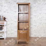 美式实木电视柜边柜立柜装饰柜高柜书柜小户型客厅家具组合储物柜