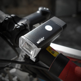 迈创自行车灯山地车前灯强光USB充电德规防水车灯夜骑行装备配件