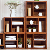 全实木斗柜 组合式书柜多功能收纳柜 百变乐高积木式储物柜置物架