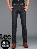 正品Lee男士牛仔长裤子修身款小脚夏季薄款男装青少年四季nzk 黑