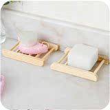 木质手工皂盒 创意时尚沥水肥皂架 浴室香皂盒肥皂盒 简约晾皂架