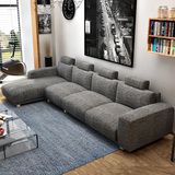 布艺沙发 沙发 北欧宜家日式小户型客厅转角组合简约现代布沙发