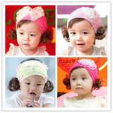 婴儿童假发发带头饰宝宝发饰头带韩版女婴头花0-1岁百天照包邮
