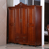 欧美家具水曲柳衣柜实木储物柜法式衣柜现代中式收纳柜特价