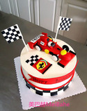 F1法拉利 方程式 超级赛车小汽车艺术生日蛋糕送自己朋友深圳广州