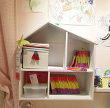 宜家IKEA代购 福丽萨特 玩偶屋 墙隔板玩偶 实木收纳架收纳柜新品