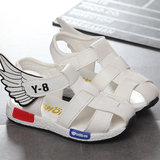 [天天特价]夏季新款韩版儿童凉鞋男童鞋沙滩鞋翅膀包头软底宝宝鞋