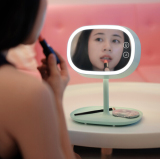 MUID充电式化妆镜台灯 创意LED韩国台式梳妆镜随身便携折叠镜子