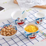 创意骨瓷 哆啦A梦家庭个人卡通餐具 碗套装陶瓷10%骨瓷 儿童餐具