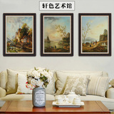 欧式美式客厅风景油画玄关餐厅卧室床头画壁画挂画墙画纯手绘油画