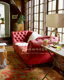 美式乡村复古奢华设计做旧贵妃椅欧式法式新古典简约休闲沙发热销