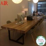 美式乡村loft工业风格家具做旧铁艺实木餐桌书桌办公桌咖啡桌