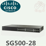 正品 Cisco思科精睿 SG500-28-K9-CN 24口全千兆可管理三层交换机