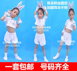 儿童小白兔演出服装 卡通白兔演出服装少儿卡通卡通小兔舞蹈服装