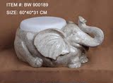 欧式复古创意树脂大象乌龟凳子装饰摆件 家居饰品摆设装饰工艺品